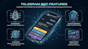 develop a custom telegram bot in python with ai and database