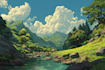 do fantasy landscape illustrations