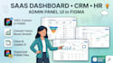 design saas dashboards, CRM, HR and admin panel UI in figma