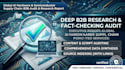 do deep research, fact checking, and source verification