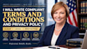 write compliant terms and conditions and privacy policy