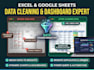 masterfully handle excel data cleaning, analysis, dashboards