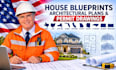create adu permit drawing, city permit plans, garage conversion, architectural