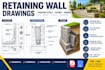 create retaining wall structural drawings and construction details