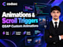 build animated business website with smooth scroll effects