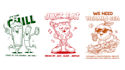 create vintage retro cartoon illustration