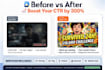 design 3 eye catching youtube thumbnail