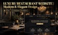 create luxury restaurant and cafe website design