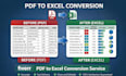 accurate data entry, copy paste and excel task