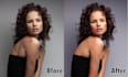 do portrait skin retouching , enhancement