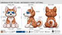 design custom plush reference sheet character concept tech pack stuffed animal