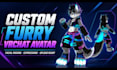 create custom furry vrchat avatar, facial rigging expression vrchat upload ready