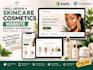 design a skincare cosmetics website on shopify or wordpress