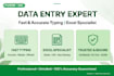 do excel data entry, typing, google sheets work