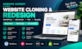 clone, duplicate, redesign, or recreate your wordpress, wix, or shopify website