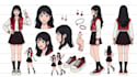 create a professional character design and model sheet