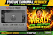 design viral clickbait youtube thumbnail mr beast style in 2 hours