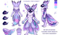 draw custom furry character sheet, fursona reference, anthro oc design