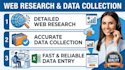 do web research and collect data
