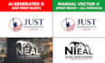 fix, recreate, and manually vectorize your ai generated logo