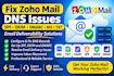 fix zoho mail dns and email deliverability issues