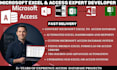develop microsoft access database application , convert excel to access