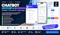 design chatbot mockup, chat widget and conversation flow in figma