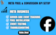 set up or fix meta pixel and conversion API tracking