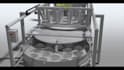 create 3d food processing and packaging machine animation