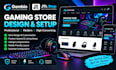 build gambio jlt shop gaming store design product upload listing setup