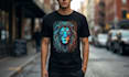 create custom tshirt design and professional mockups