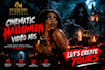 create a cinematic halloween horror video