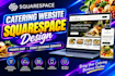 design squarespace catering website, private chef and event catering services