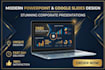 design modern powerpoint and google slides presentation