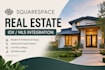 design a squarespace real estate website with idx mls integration