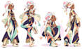 draw hand drawn character turnaround sheets and model sheets