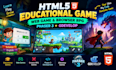 develop html5 educational game, web game, browser rpg game phaser3 with gdevelop