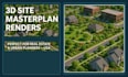 do architectural landscape, 2d 3d master plan, site plan 3d rendering animation