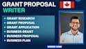 write a canada grant, grant application, grant proposal, nonprofit grant
