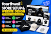 setup fourthwall website design fourthwall store setup fourthwal pod merch