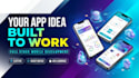 develop full stack mobile app with flutter, react native and firebase, web app