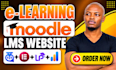setup elearning course on moodle lms, course upload, lms website, talentlms