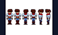 create undertale and deltarune style character, battle sprite design for your oc