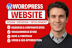 build website design, wordpress website development custom website, business web
