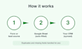 sync your google sheets with your lead forms and CRM