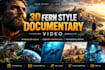 create cinematic 3d documentary videos with realistic animation