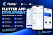 develop a custom flutter mobile app for android and ios