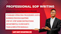 write professional business procedures and operational guides