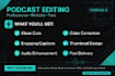 professionally edit your podcast video and audio