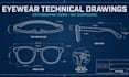 design eyewear cad models sunglasses technical drawings and factory tech packs